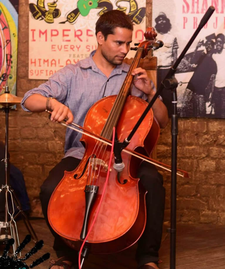 indian cello player gujarat india